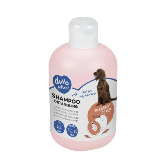 Снимка на Duvo Disentangling dog shampoo with peach - Кучешки шампоан за лесно разплитане на козина с аромат на праскова, 250 мл.
