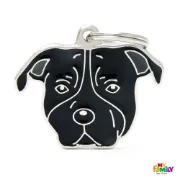 Снимка на My Family Dog - Модерен медальон за кучета - Американски стафордширски териер, 2.8/3.9 см. 1