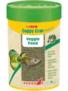 Показвай детайлите за Sera Guppy Gran - Гранулирана храна за гупи и други дребни рибки, 100 мл. 1 - MyPetShop.bg Снимка на Sera Guppy Gran - Гранулирана храна за гупи и други дребни рибки, 100 мл. 1