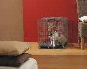 Снимка на Savic Dog Residence 50 - Метална cгъваема клетка за кучета и други домашни любимци, 50 х 33 х 40 см. 1