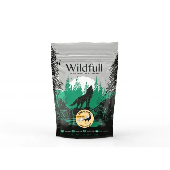 Снимка на Wildfull dog pheasant mini size - Пълноценна суха храна за израснали кучета от малки и мини породи, без зърно, с месо от фазан, 500 гр.