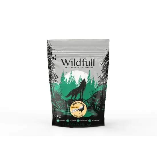 Снимка на Wildfull dog pheasant all size - Пълноценна суха храна за израснали кучета от всички породи, без зърно, с месо от фазан, 2 кг.