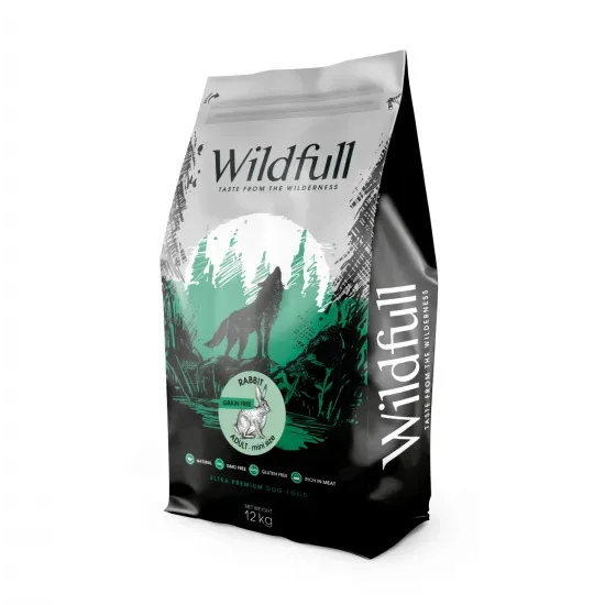 Снимка на Wildfull dog rabbit mini size - Пълноценна суха храна за израснали кучета от мини породи, без зърно, със заешко месо, 12 кг.