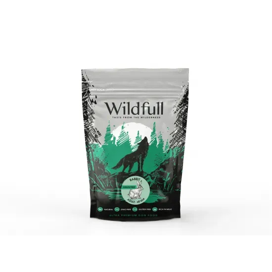 Снимка на Wildfull dog rabbit all size - Пълноценна суха храна за израснали кучета от всички породи, без зърно, със заешко месо, 700 гр.