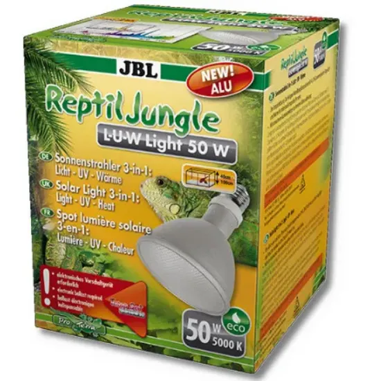 Снимка на JBL ReptilJungle L-U-W Light alu 50W - Прожектор с широк лъч за терариуми от дъждовна гора