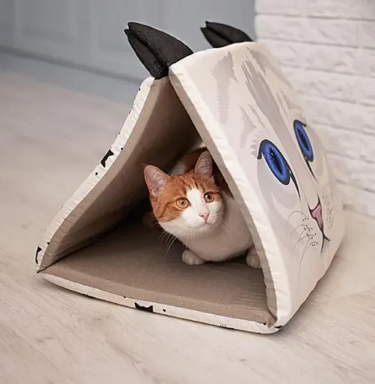Снимка на Ferplast Pyramid - Котешка къща Пирамида, 43 x 39 x h 38 см.