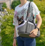 Снимка на Ferplast Borsello 60 - Чанта за носене на кучета и котки, 48 x 26 x h 26 см. - синя 2