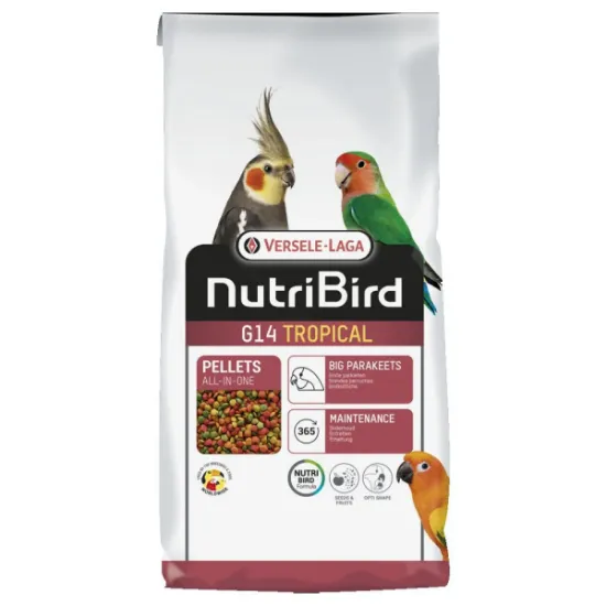 Снимка на Versele Laga NUTRIBIRD G14 Original - Пълноценна екструдирана храна за средни папагали, 1 кг.