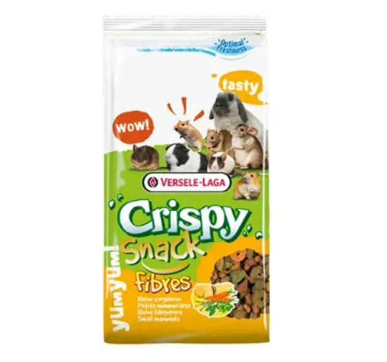 Снимка на Crispy Snack Fibres (Krok Crispy) - Пълноценна гранулирана храна за гризачи, 650 гр.