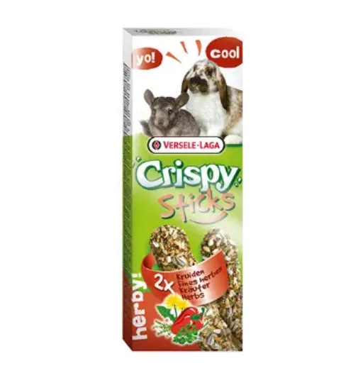 Снимка на Versele-Laga Sticks Rabbits-Chinchillas Herbs - Вкусен стик за зайци и чинчили с билки, 2 х 55 гр.