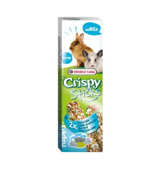Снимка на Versele-Laga Mega Sticks Rabbits-Chinchillas Mountain valley - Вкусен мега стик за зайци и чинчили с вкус на планинска долина, 2х 70 гр.