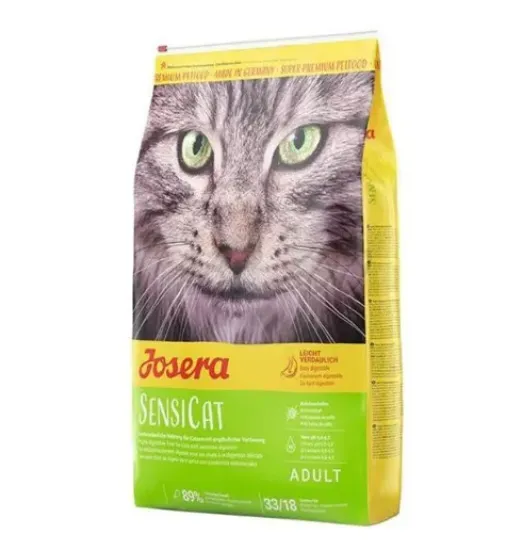 Снимка на Josera Sensicat - Пълноценна суха храна за възрастни котки с хранителна чувствителност, с пилешко месо, 10 кг.