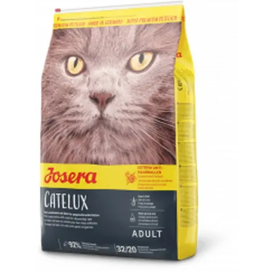 Снимка на Josera Catelux - Пълноценна суха храна за израснали котки с вкусна патица и картофи, против космени топки 2 кг.