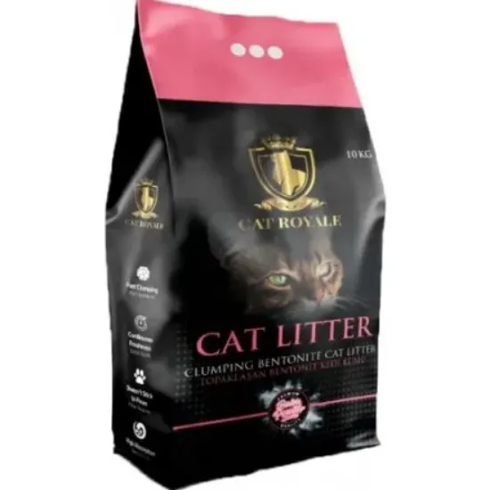 Снимка на Geoclay Cat Royale - Висококачествен бял бентонит за котешка тоалетна с аромат на бебешка пудра, 10 кг.