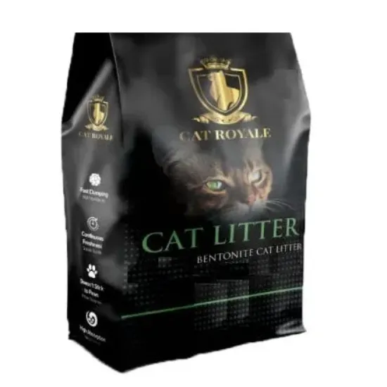 Снимка на Geoclay Cat Royale - Висококачествен бял бентонит за котешка тоалетна с аромат на Активен въглен, 10 кг.