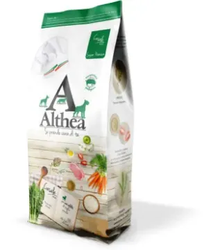 Показвай детайлите за Althea Super premium - Супер премиум храна за възрастни кучета от средни и големи породи, монопротеична и хипоалергенна със свинско месо, 14 кг. Снимка на Althea Super premium - Супер премиум храна за възрастни кучета от средни и големи породи, монопротеична и хипоалергенна със свинско месо, 14 кг.