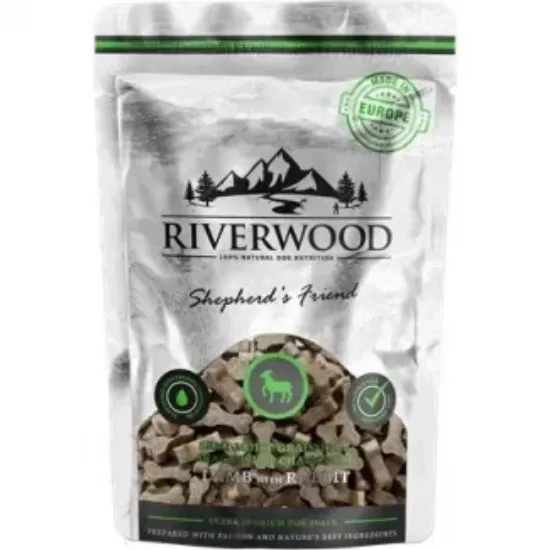 Снимка на RIverwood - Хрупкави лакомства за кучета, агнешко и заешко месо, 200 гр./ 2 пакета