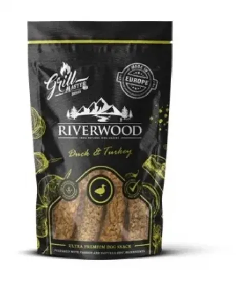 Снимка на RIverwood - Грил лакомства за кучета, патешко и пуешко месо, 100 гр./ 2 пакета
