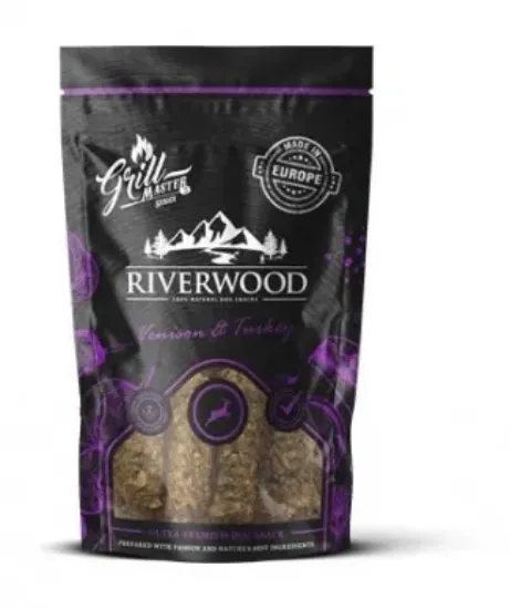 Снимка на RIverwood - Грил лакомства за кучета, заешко и пуешко месо, 100 гр./ 2 пакета