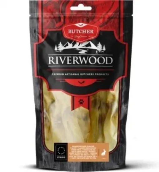 Снимка на RIverwood - Сушени лакомства за кучета със заешки уши, 100 гр.