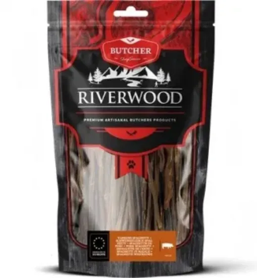 Снимка на RIverwood - Сушени лакомства за кучета, свински спагети, 100 гр.