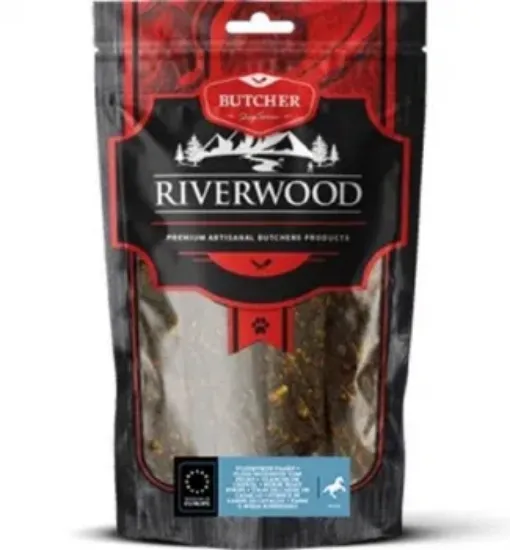 Снимка на Riverwood - Сушени лакомства за кучета, вкусни ленти с конско месо, 150 гр.