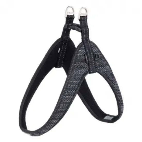 Снимка на Rogz Fast Fit Large - Модерен регулируем нагръдник с подплата за кучета, 20 мм/63 см. - черен