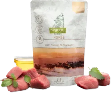 Показвай детайлите за Isegrim Monoprotein - Висококачествен пауч за израснали кучета с конско месо, 410 гр Снимка на Isegrim Monoprotein - Висококачествен пауч за израснали кучета с конско месо, 410 гр