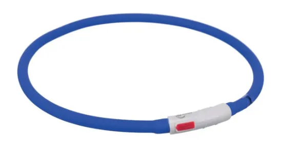 Снимка на Trixie - Регулируем светещ нашийник за кучета s USB, 70 см. - син