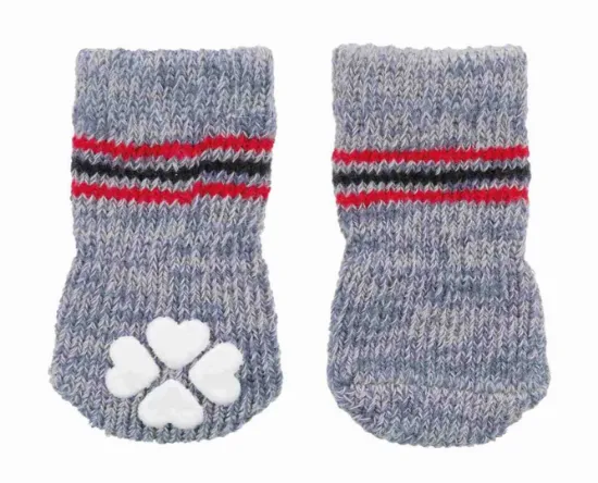Снимка на Trixie Dog Socks S-M - Меки чорапи за кучета с неплъзгаща се подметка, 2 броя