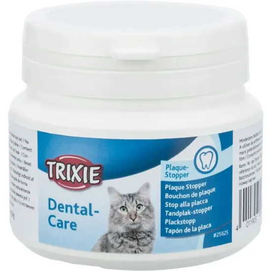 Снимка на Trixie - Допълнителната храна на прах за грижата за зъбите на вашата котката, предотвратяване на зъбен камък и плака, 75 гр.