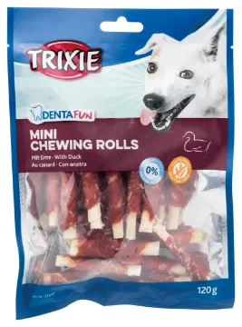 Показвай детайлите за Trixie - Mini Denta Fun - Дентални солети за кучета с патешко месо - 120 гр. - 6 см 1 - MyPetShop.bg Снимка на Trixie - Mini Denta Fun - Дентални солети за кучета с патешко месо - 120 гр. - 6 см 1