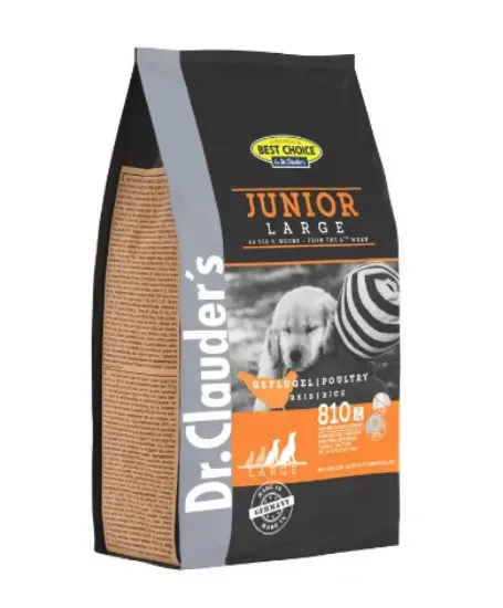Снимка на Dr. Clauder’s Best Choice Junior Large - Пълноценна суха храна за кученца от големи или много големи породи (+ 25 кг тегло в зряла възраст) от 8-седмична възраст, 350 гр.