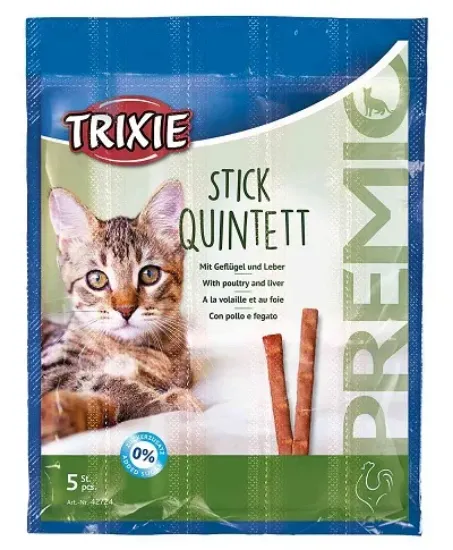 Снимка на Trixie Premio - Вкусни солети за котки с пилешко месо - 5х5 гр. в пакет/ 3 пакета