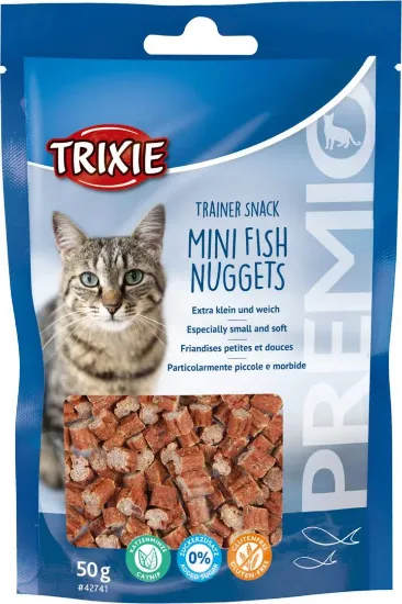 Снимка на Trixie PREMIO Snack Mini - Вкусен мини снакс за котки с риба тон, пиле и катнип, 50 гр./ 2 пакета