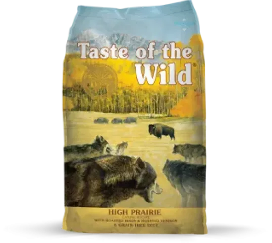 Снимка на Taste of the Wild High Prairie Canine Intl - Премиум суха храна за израснали кучета с печено бизонско и еленско месо, 2 кг.