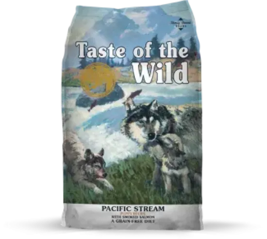 Снимка на Taste of the Wild Pacific Stream Puppy Intl - Премиум суха храна за подрастващи кученца с пушена сьомга, 2 кг.