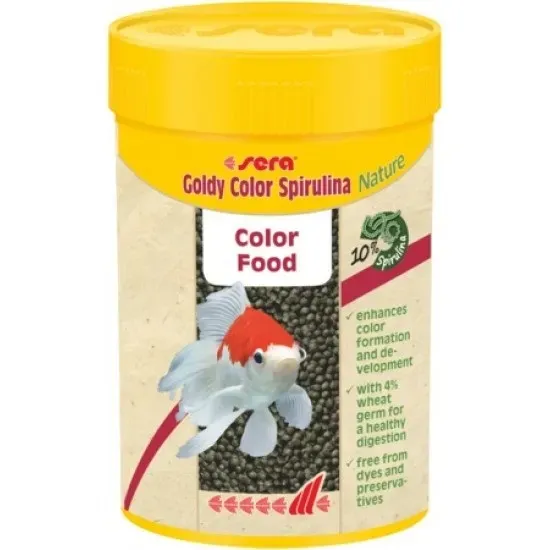 Снимка на Sera Goldy Color Spirulina Nature - Храна за златни рибки, оцветяваща, 1000 мл.