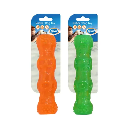 Снимка на Duvo Plus TPR Stick Squeaky - Здрава, плаваща TPR играчка за кучета, почиства зъбите и масажира венците, 18 см.