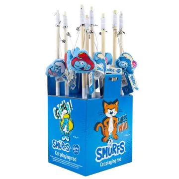 Показвай детайлите за Duvo Smurfious toy rod with magnet - Забавна играчка за котки, въдица с магнит, 42x8,5x2 см. Снимка на Duvo Smurfious toy rod with magnet - Забавна играчка за котки, въдица с магнит, 42x8,5x2 см.