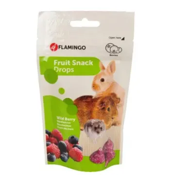 Показвай детайлите за Flamingo Snacks Drops Forest fruit - Снакс за гризачи с горски плодове, 75 гр. 1 - MyPetShop.bg Снимка на Flamingo Snacks Drops Forest fruit - Снакс за гризачи с горски плодове, 75 гр. 1