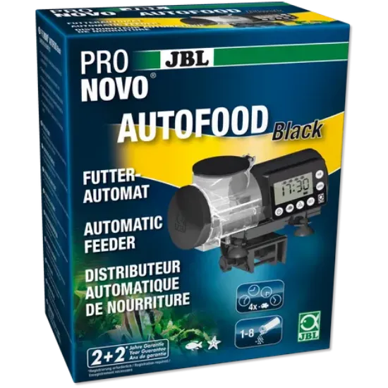 Снимка на JBL Pronovo Auto Food - Черна автоматична хранилка за всички аквариумни рибки до 375 мл