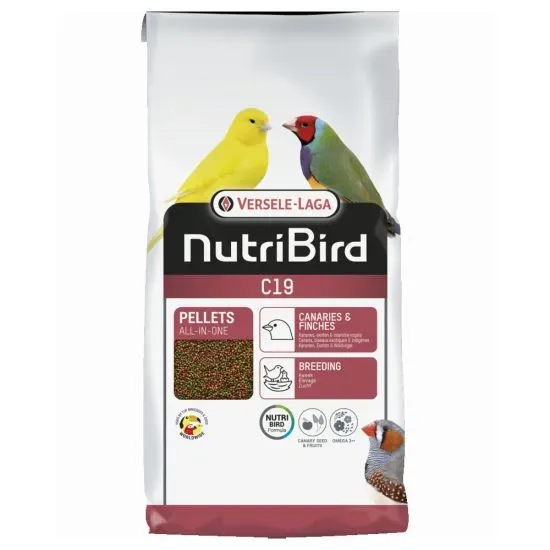Снимка на Versele-Laga Nutribird C19 breeding - Пълноценна храна за периоди на развъждане за канарчета, тропически и европейски финки 3 кг.