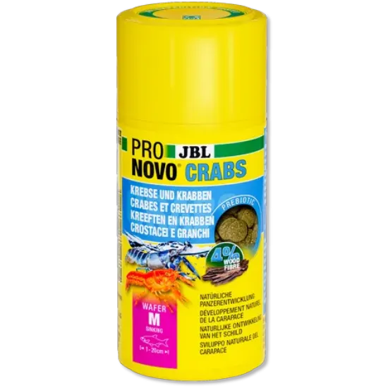 Снимка на JBL Pronovo Crabs Wafer M - Основна храна за аквариумни раци и коралови скариди от 1-20 см.- 100 мл