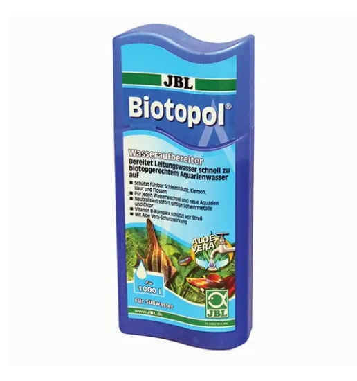 Снимка на JBL Biotopol - Препарат за стабилизиране и поддръжка на водата на сладководни аквариуми, 100 мл.
