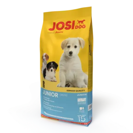 Снимка на Josera Josidog Junior - Пълноценна храна за подрастващи кучета от осем седмична възраст с пилешко месо и ориз, 15 кг.