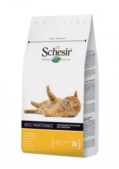 Снимка на Schesir Cat - Пълноценна суха храна за израснали котки с пилешко месо, 1.5 кг.