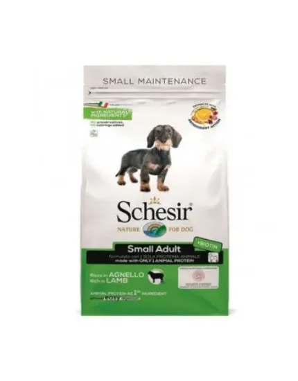 Снимка на Schesir Small Adult - Пълноценна суха храна за израснали кучета от малки породи с агнешко месо, 2 кг.