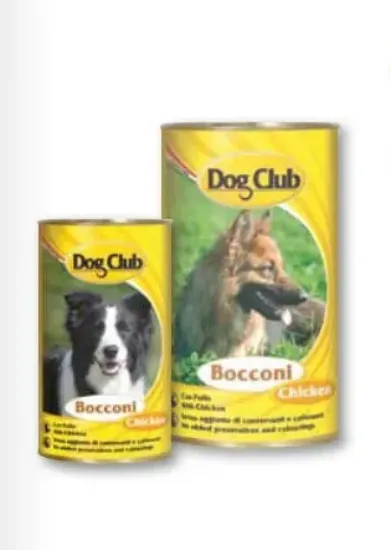 Снимка на Dog Club - Консервирана храна за израснали кучета с пилешко, 1230 гр./ 3 броя