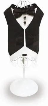 Показвай детайлите за Croci Harness Dress Smoking XS - Модерен нагръдник смокинг за кучета , 28-33 см. 1 - MyPetShop.bg Снимка на Croci Harness Dress Smoking XS - Модерен нагръдник смокинг за кучета , 28-33 см. 1